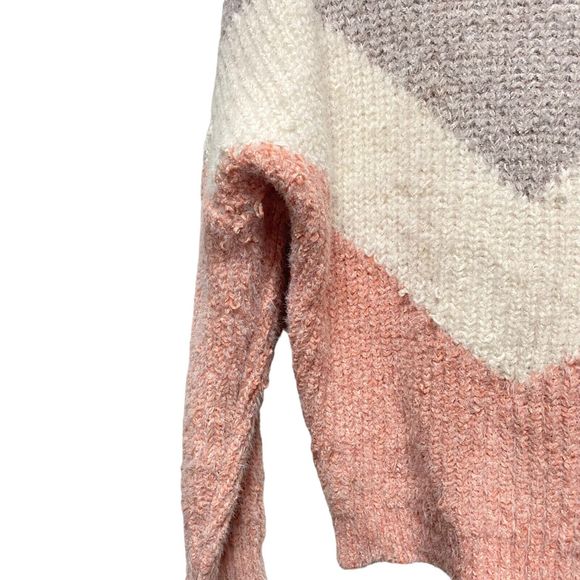 Lulu's Women's Colorblock Talk The Block Eyelash Knit Soft Sweater Size Medium - Picture 9 of 15